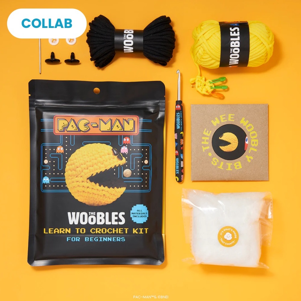The Woobles PAC-MAN crochet kit